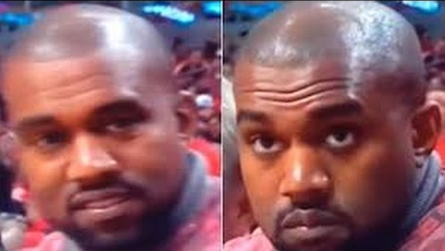 Kanye West Caught Smiling, Frowns