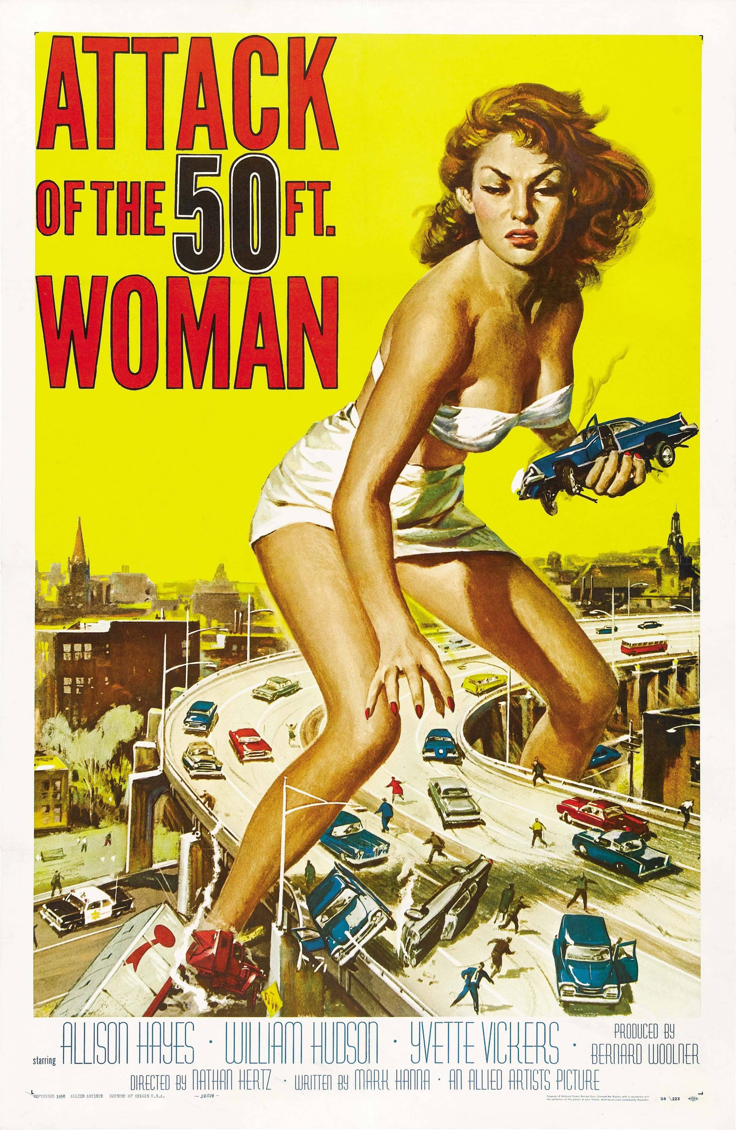 Old Retro Horror Film Posters - 50ft Woman