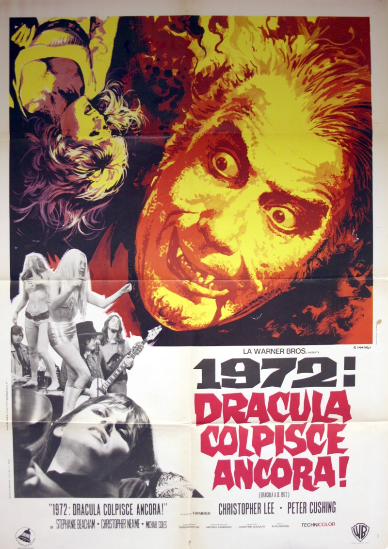 Old Retro Horror Film Posters - Dracula 1972