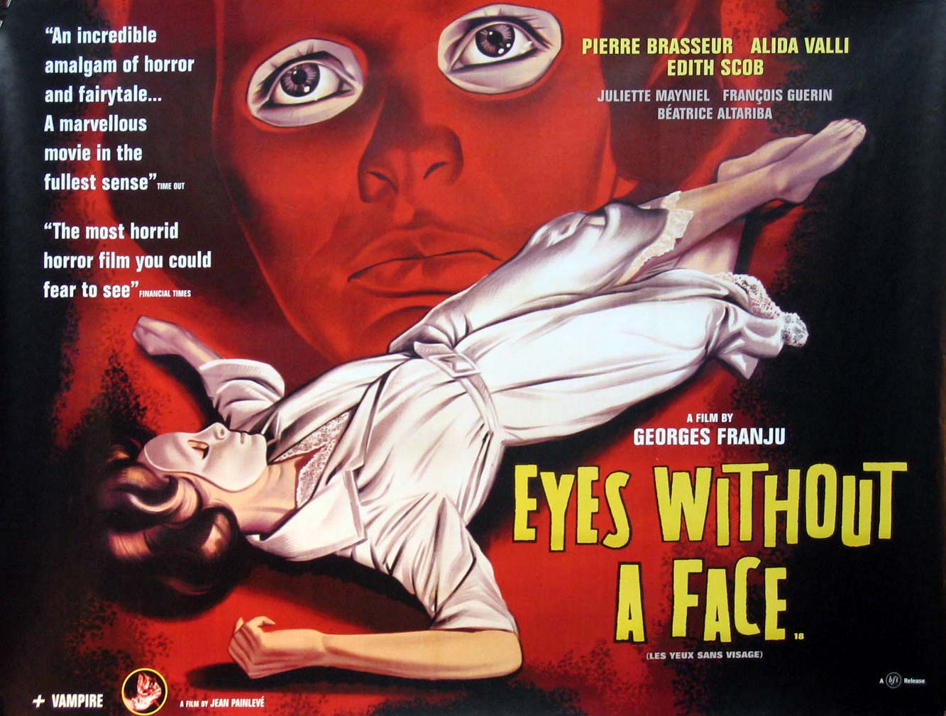 Old Retro Horror Film Posters - Eyes Without A Face