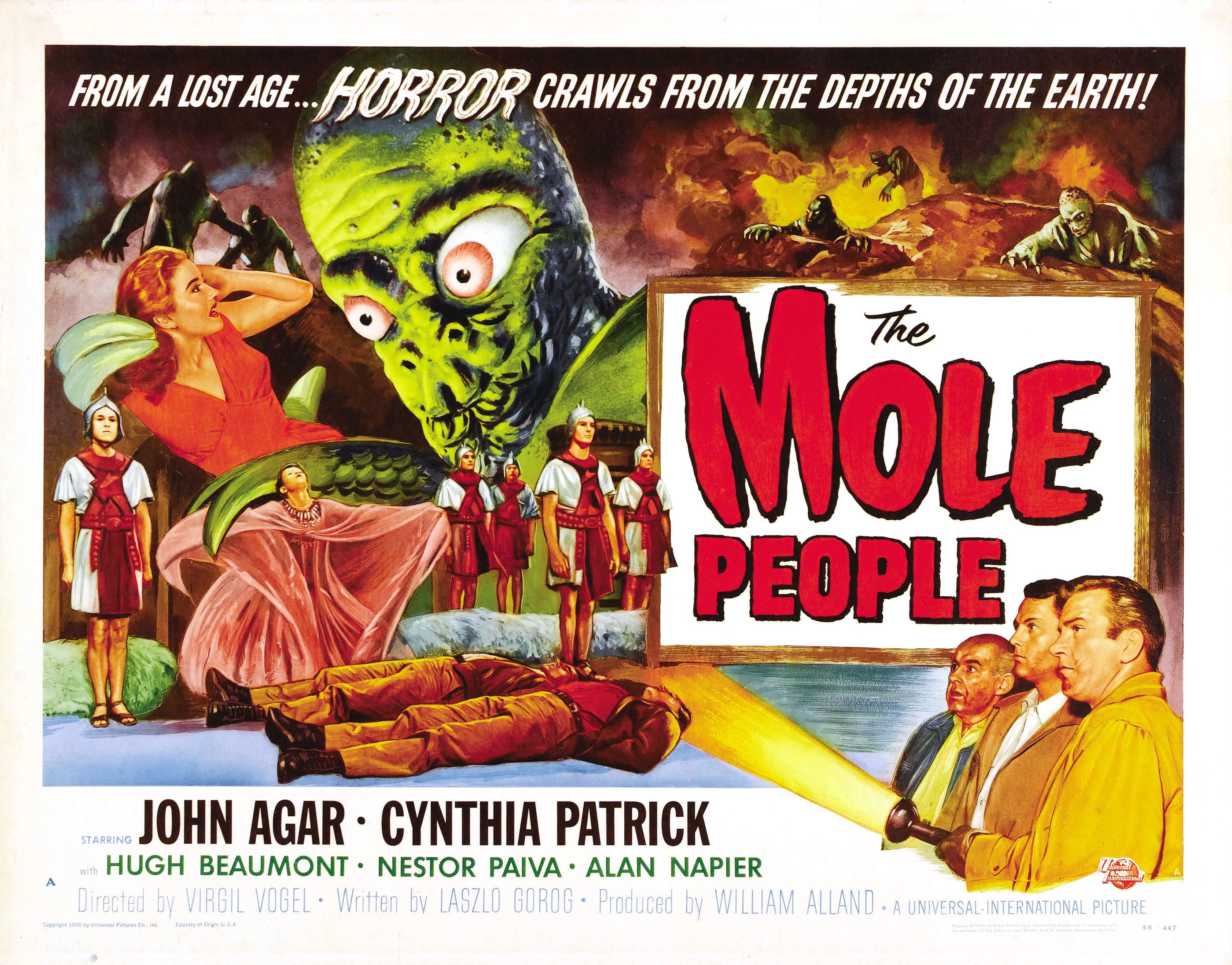 Old Retro Horror Film Posters - The Mole People