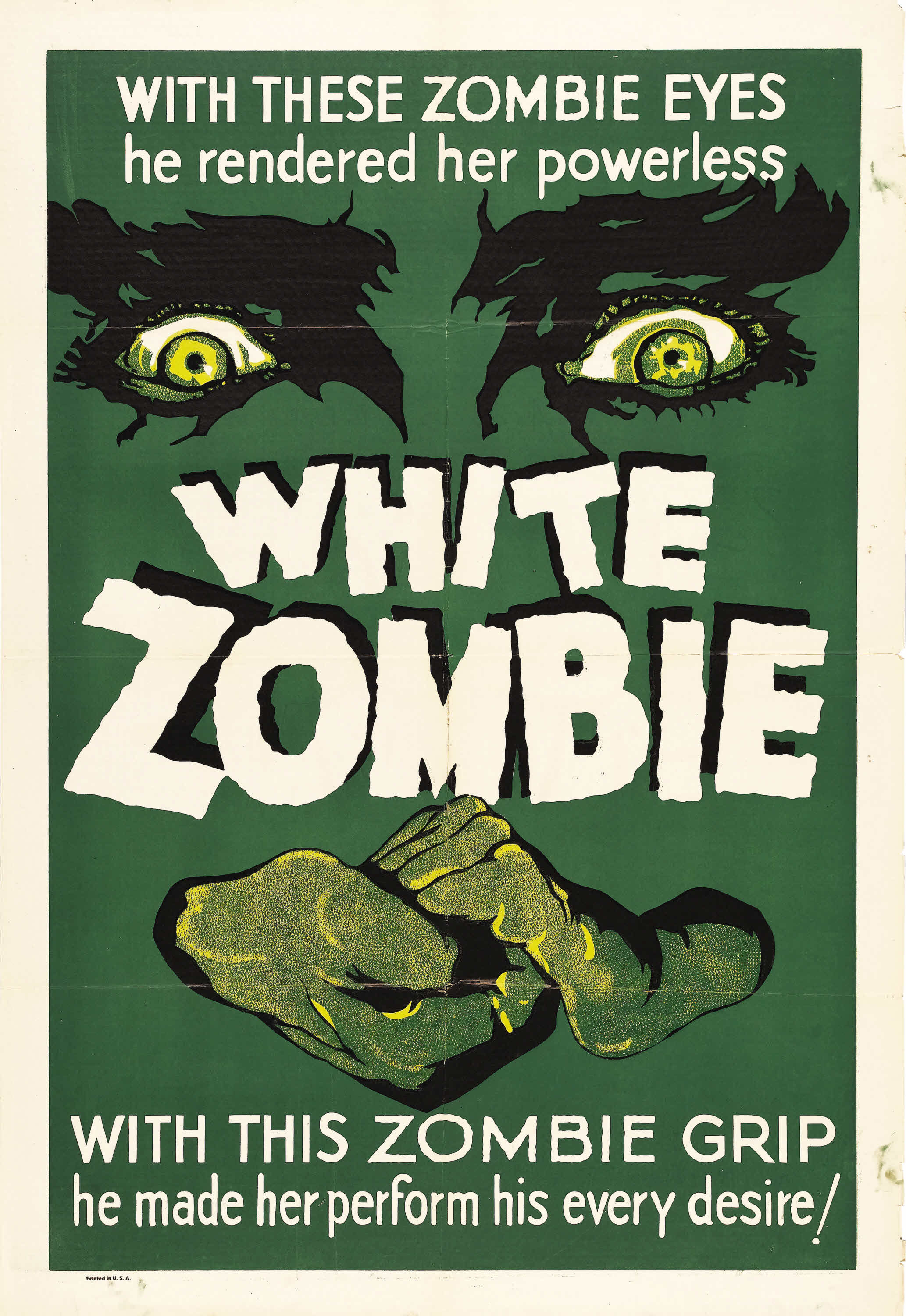 Old Retro Horror Film Posters - White Zombie