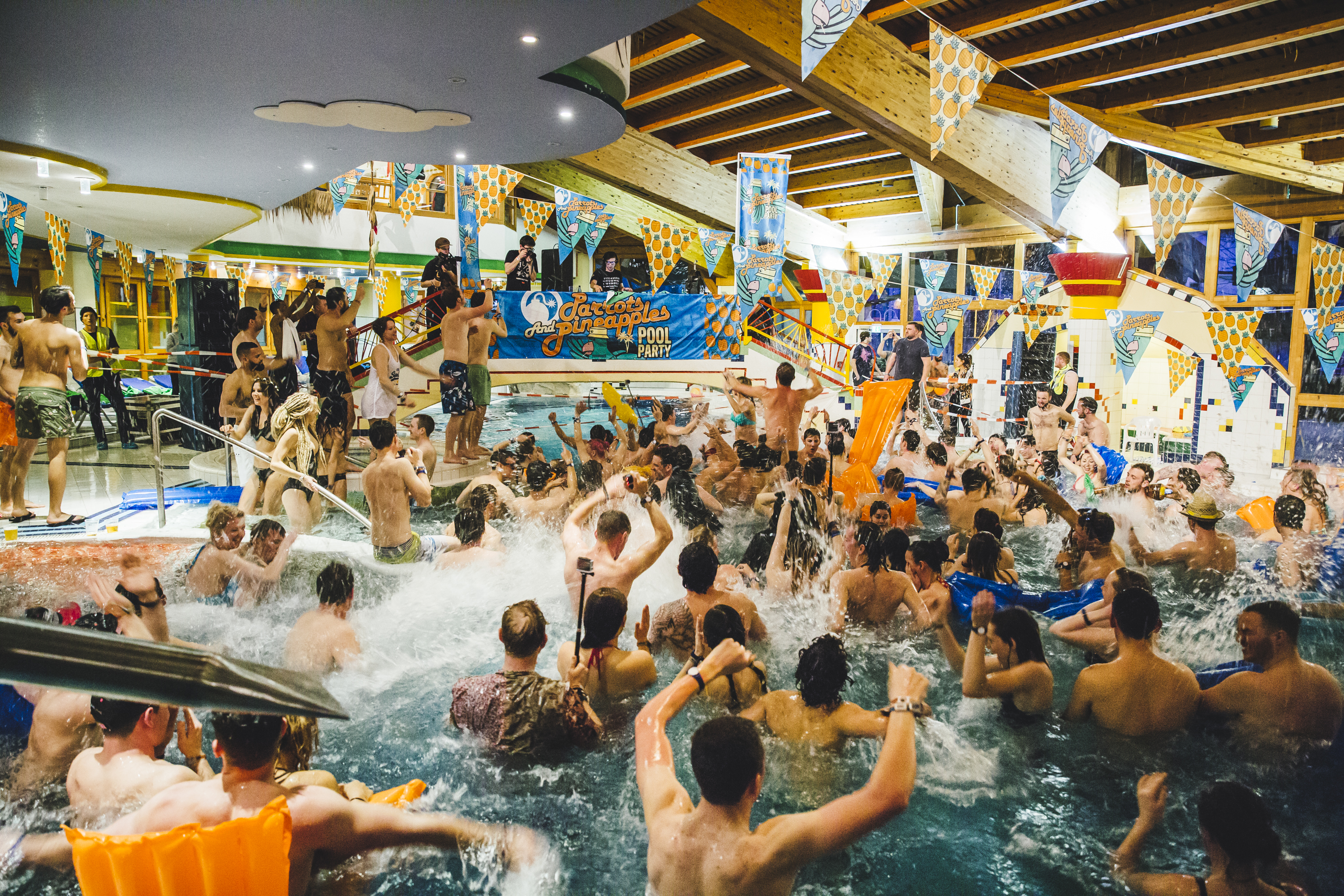 Skrillex Pool Party // Snowbombing 2015