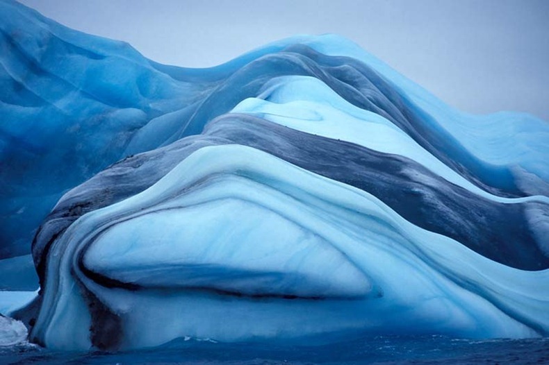 Striped Icerbergs - Blue