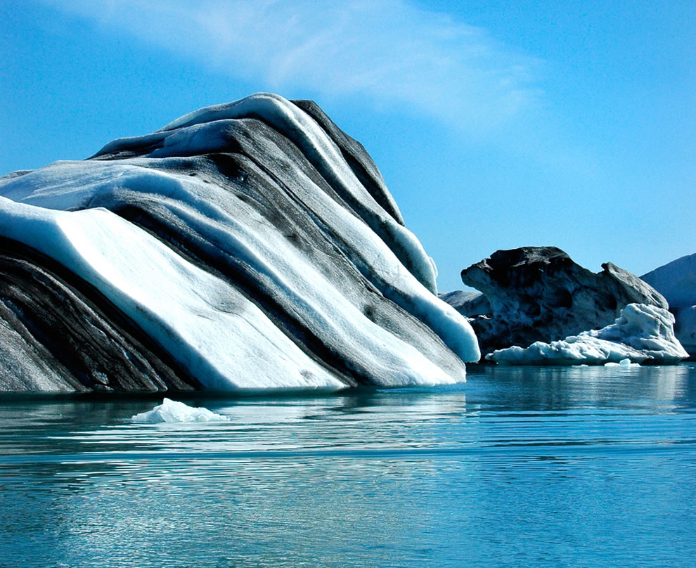 Striped Icerbergs - Brown Stripes