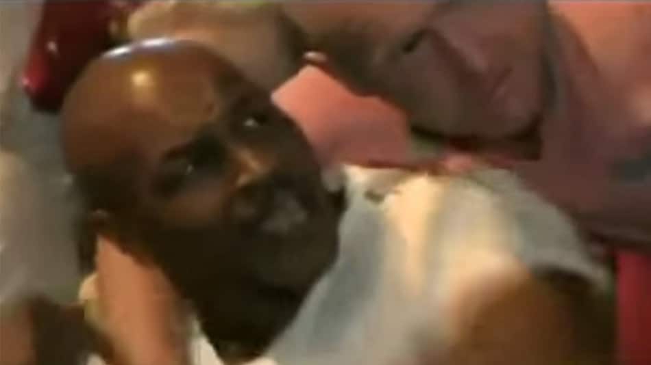 This Drunk Guy Trying To Hug Mike Tyson From Behind Must Have A Death Wish
