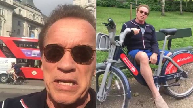 Arnold Schwarzenegger Boris Bike
