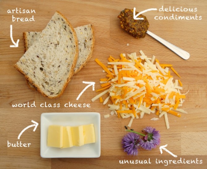 Cheese Posties ingreidents
