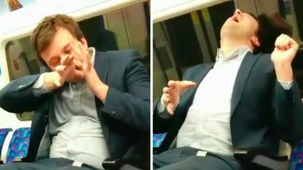 City Worker Snorts Coke On Tube