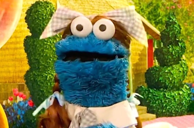 Cookie Monster Raps Busta Rhymes