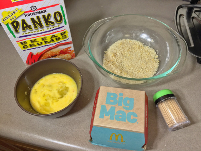 Deep Fried Big Mac Ingredients