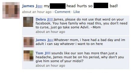 Parents Catching Out Kids On Facebook 15