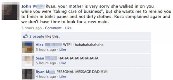 Parents Catching Out Kids On Facebook 2