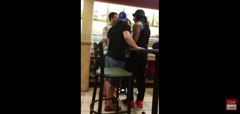Fight In Subway Ends Up With Dude Getting Launched Through A Window