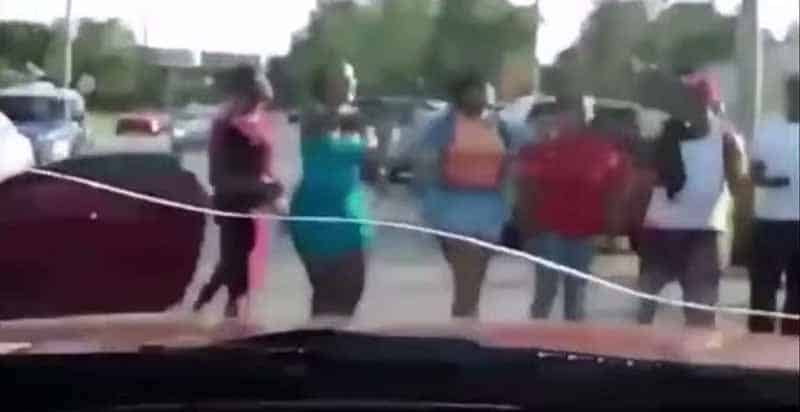 Group Of Girls Get Absolutely OBLITERATED In The Craziest Hit And Run Video Ever
