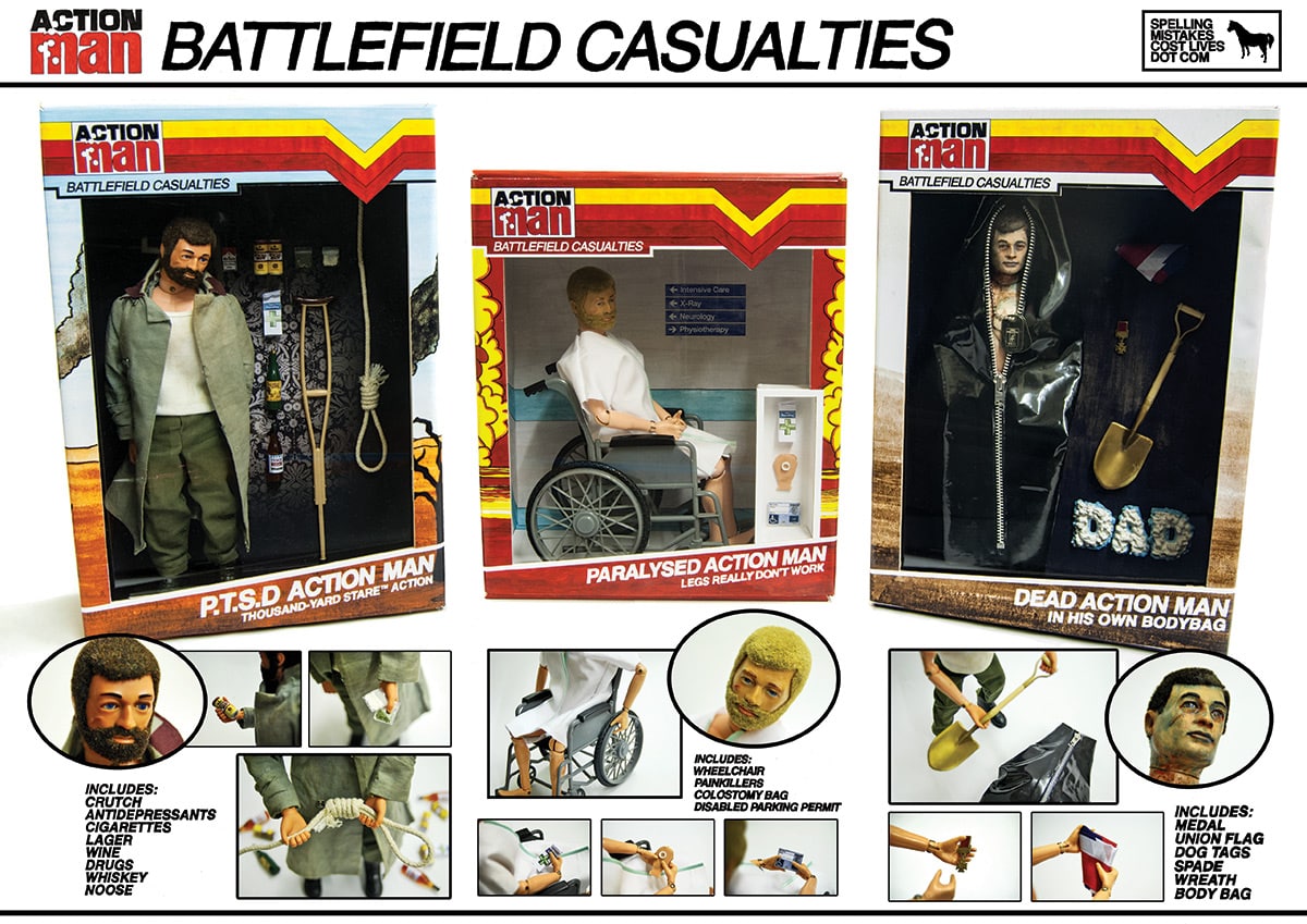 Brutally Honest “Battlefield Casualty” Action Man Toys