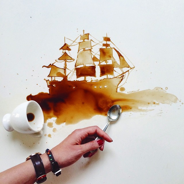 Giulia Bernardelli - Coffee Art - Boat