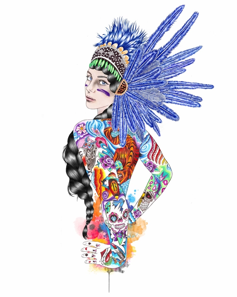 Helena Hauss - Biro Illustration - Creativity Tiger Lily