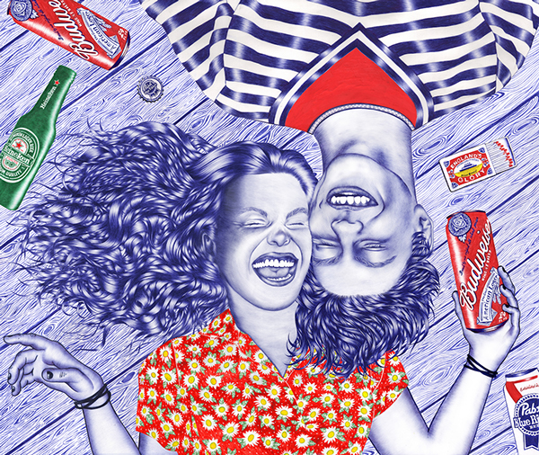 Helena Hauss - Biro Illustration - Laughing Daisies