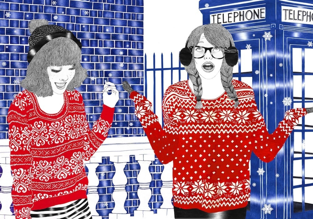 Helena Hauss - Biro Illustration - Snow Flakes