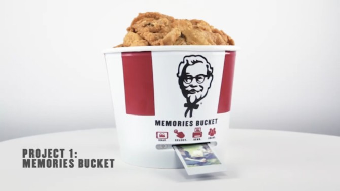 KFC BUcket Polaroid Printer