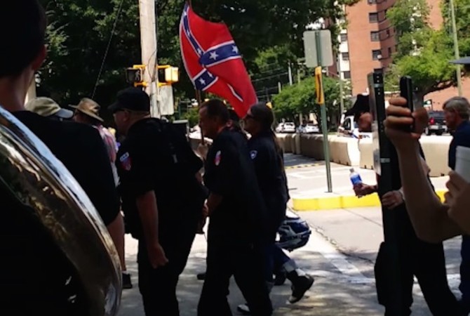 KKK Marchers Trolled Tuba Player