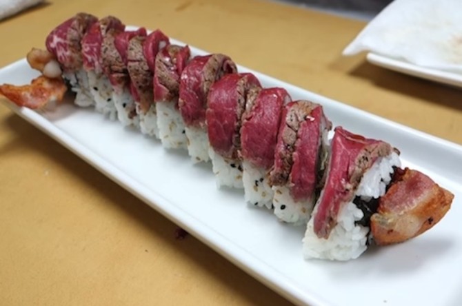 Meat Lover's Sushi Roll