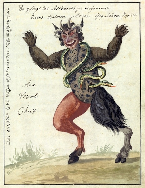 L0076360 A compendium about demons and magic. MS 1766. Credit: Wellcome Library, London. Wellcome Images images@wellcome.ac.uk http://wellcomeimages.org Compendium rarissimum totius Artis Magicae sistematisatae per celeberrimos Artis hujus Magistros. Anno 1057. Noli me tangere. Watercolour c. 1775 Published: - Copyrighted work available under Creative Commons Attribution only licence CC BY 4.0 http://creativecommons.org/licenses/by/4.0/