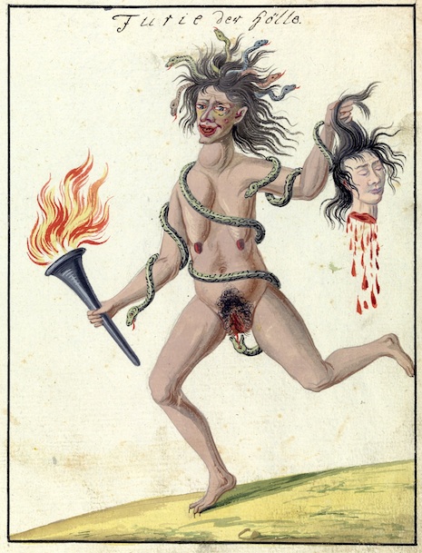 L0076375 A compendium about demons and magic. MS 1766. Credit: Wellcome Library, London. Wellcome Images images@wellcome.ac.uk http://wellcomeimages.org Compendium rarissimum totius Artis Magicae sistematisatae per celeberrimos Artis hujus Magistros. Anno 1057. Noli me tangere. Watercolour c. 1775 Published: - Copyrighted work available under Creative Commons Attribution only licence CC BY 4.0 http://creativecommons.org/licenses/by/4.0/