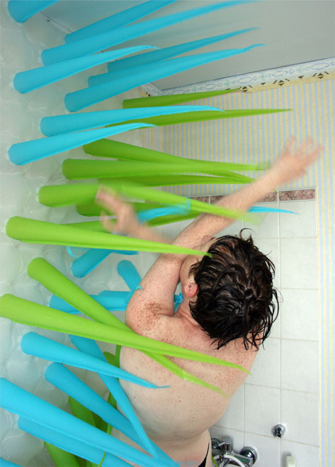 Spiky Shower Curtain 2