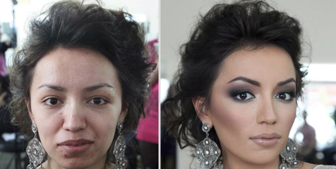 Before After Makeup