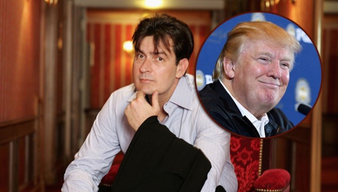 Charlie Sheen Donald Trump