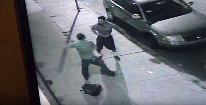 Two Drunk Dudes Beat The Crap Out Of Each Other In Street Fight, Before The Perfect Ending…