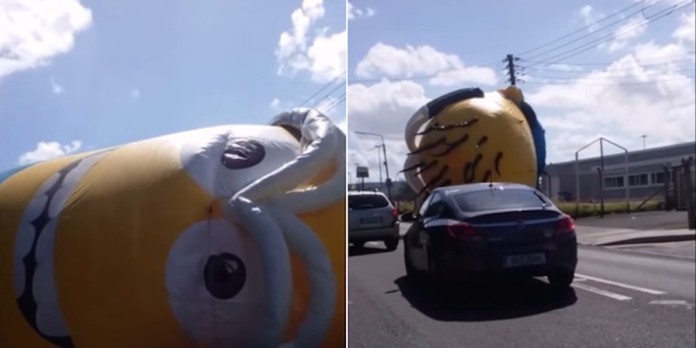 Footage Inflatable Minion Attack