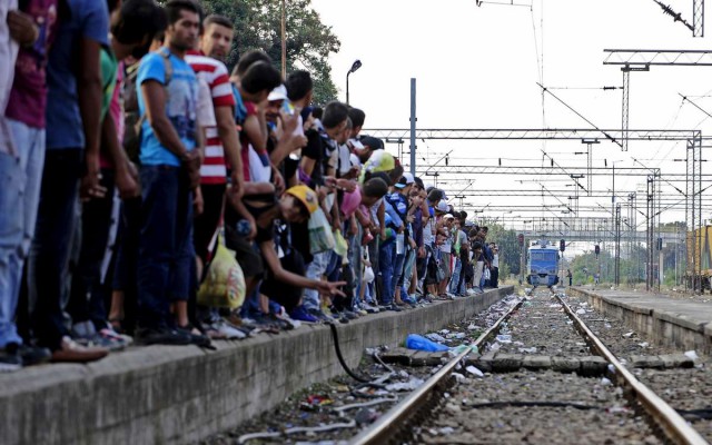 Macedonia - Asylum Seekers Syria - Train System Under Pressure