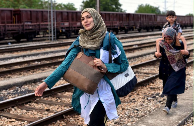 Macedonia - Asylum Seekers Syria - Woman