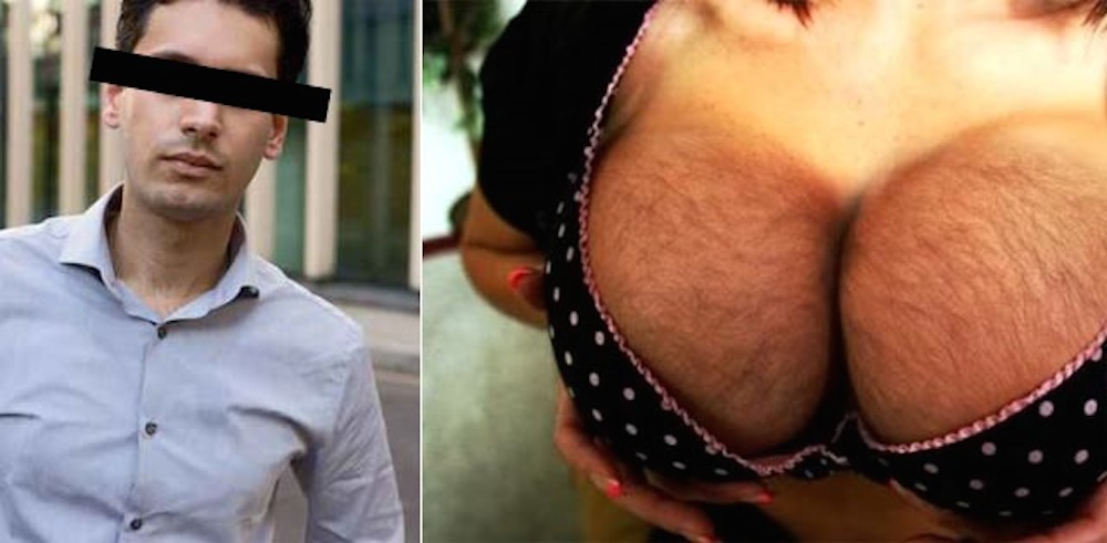 Man Gets Boob Job Play With Breasts