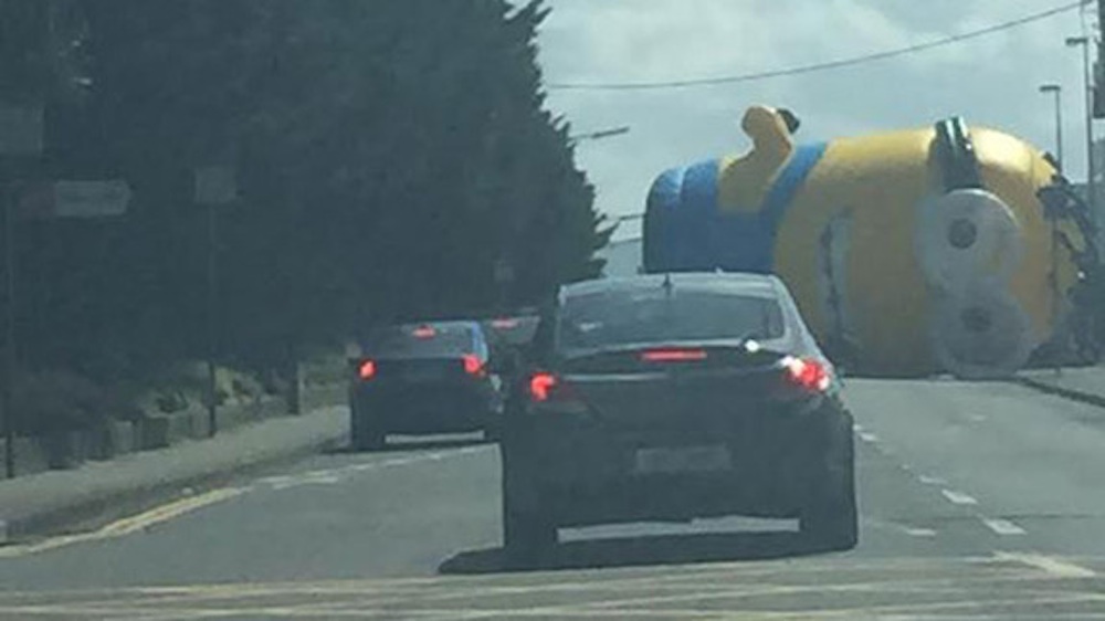 Minion Stops Traffic Dublin