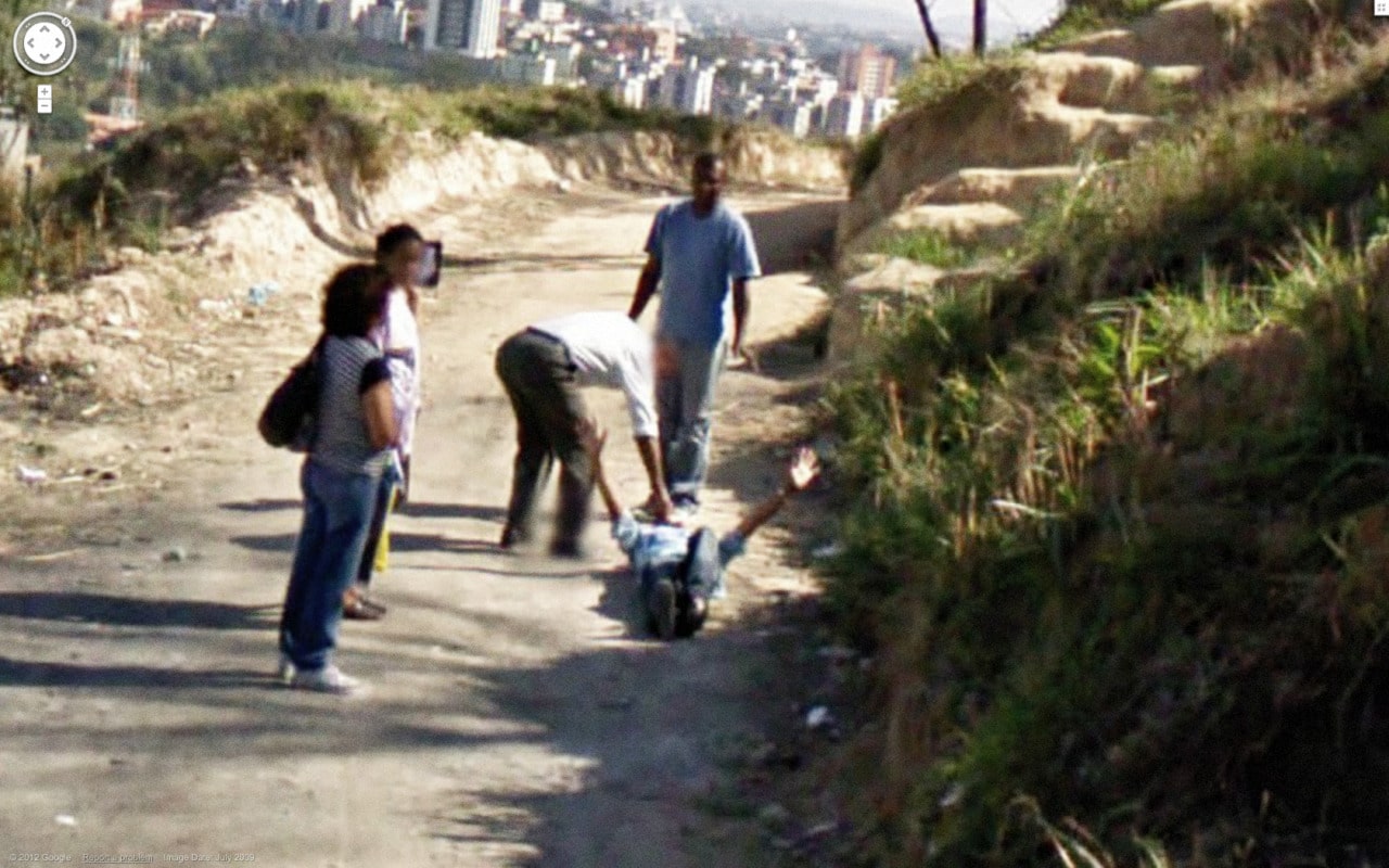 Weird Google Street View - Arrest Or Prayer