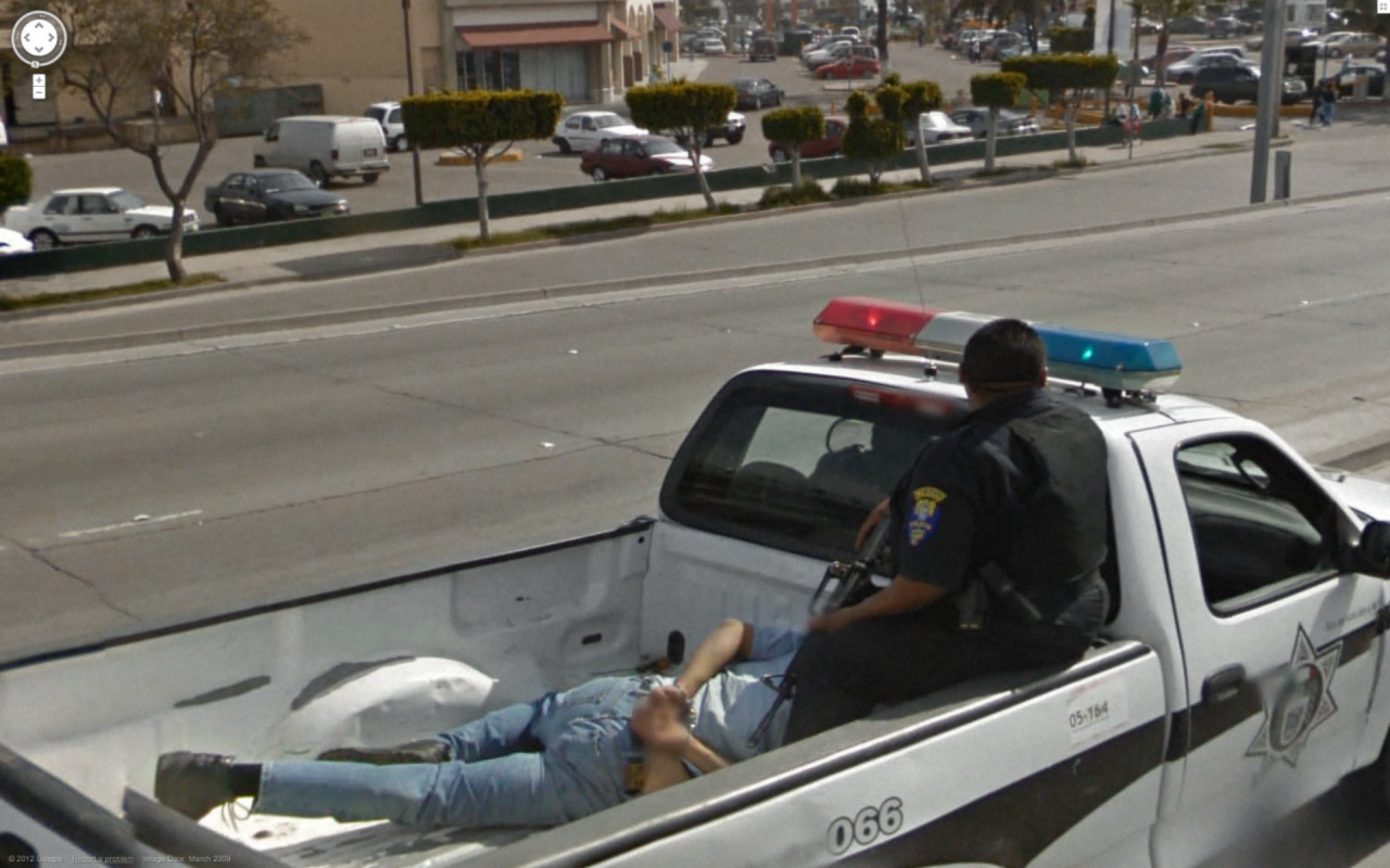 Weird Google Street View - Arrest