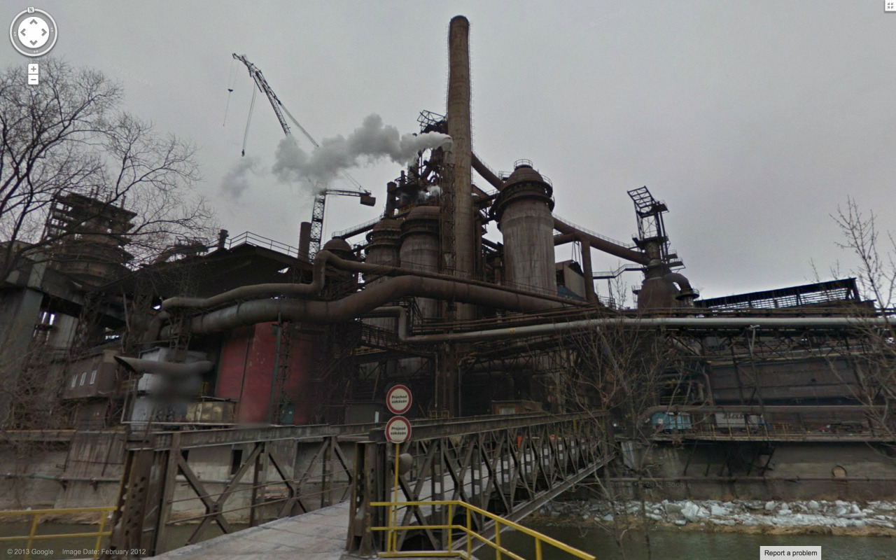 Weird Google Street View - Factory