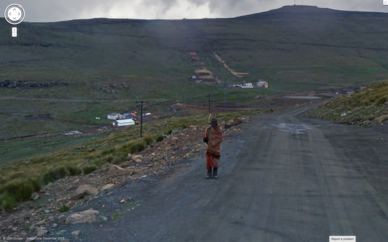 Weird Google Street View - Loner