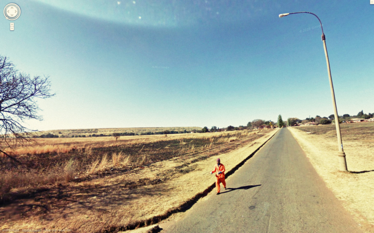 Weird Google Street View - Runner