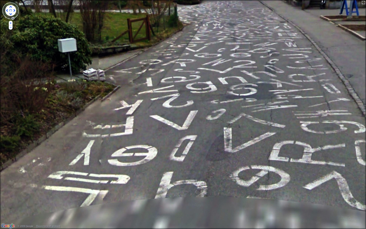 Weird Google Street View - Street Art