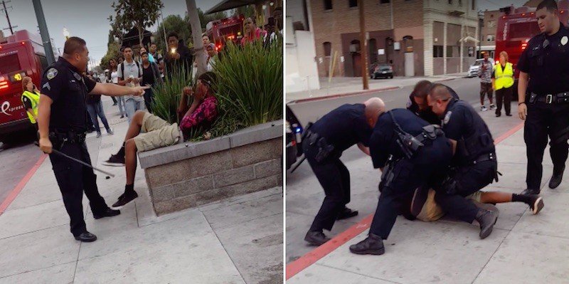 Nine Policemen Arresting A Crying Teenager For Jaywalking Is Just A Bit Excessive