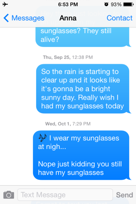 Sunglasses Texts 2