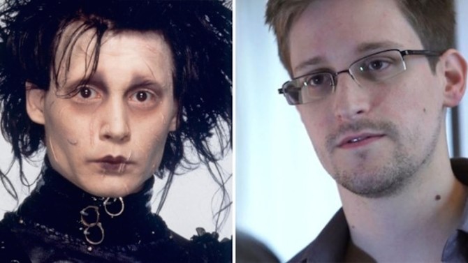 Edward Snowden Edward Scissorhands