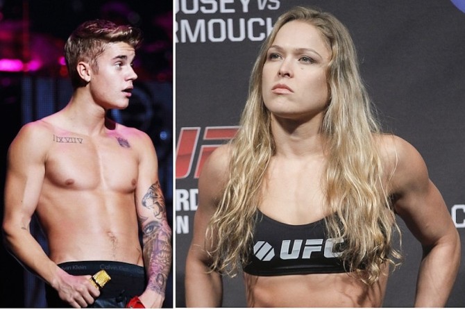 Justin Bieber Ronda Rousey