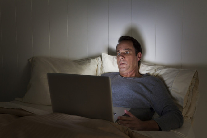 Man Watching Laptop