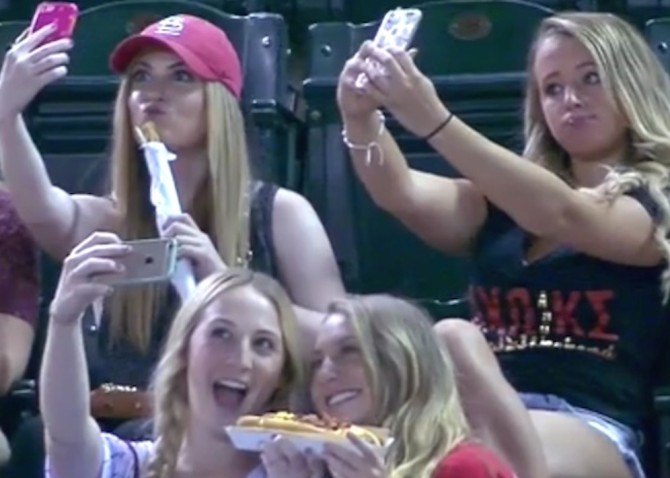 Sorority Girls Selfie Baseball Game